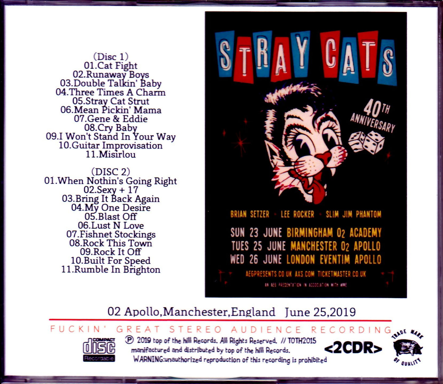 Stray Cats/England,UK 2019