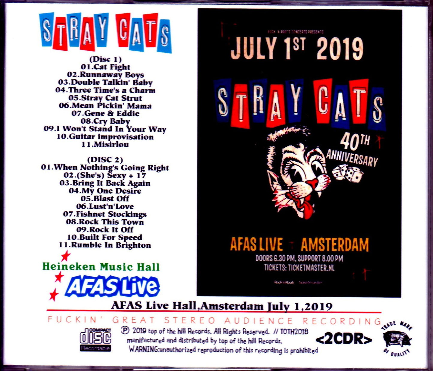 Stray Cats/Netherlands 2019