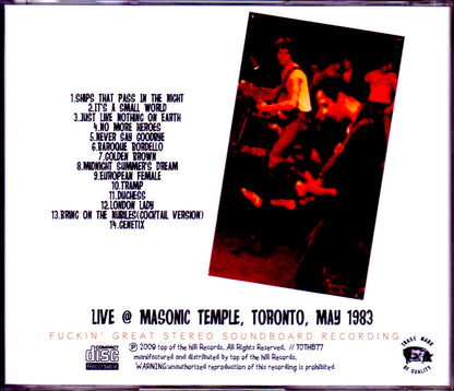 Stranglers/Canada 1983