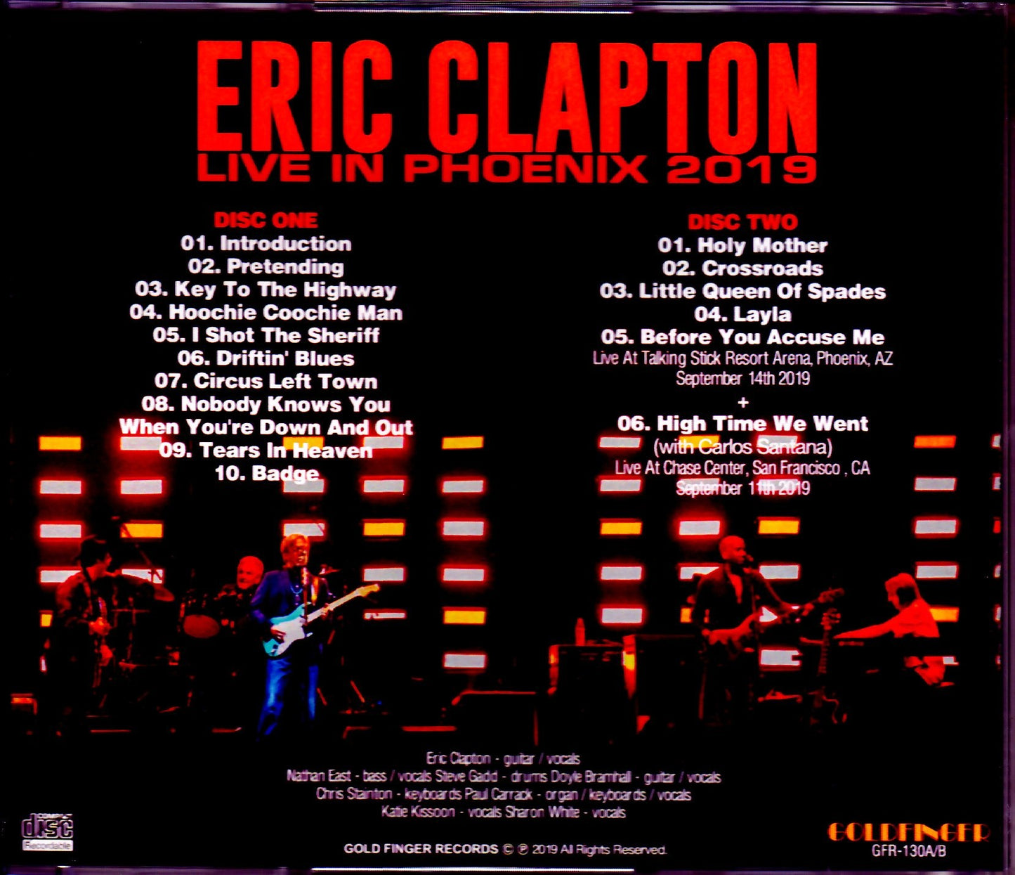 Eric Clapton/AZ,USA 2019 & more