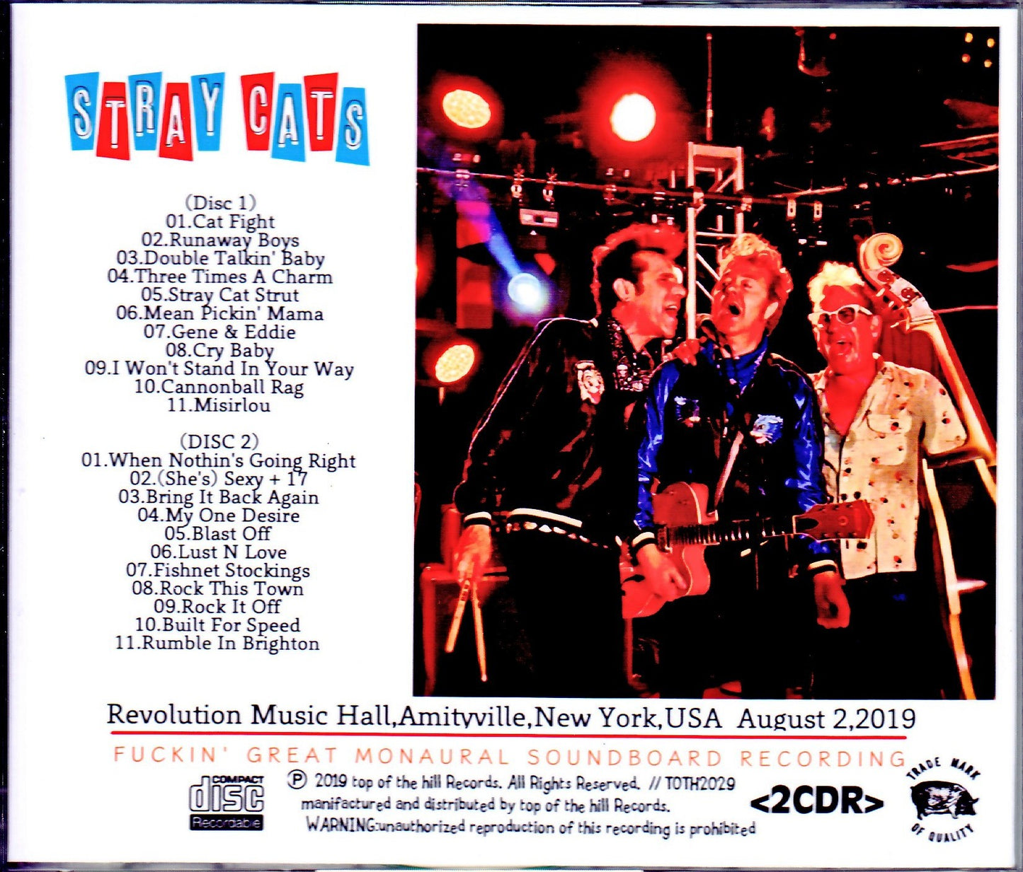 Stray Cats/NY,USA 8.2.2019