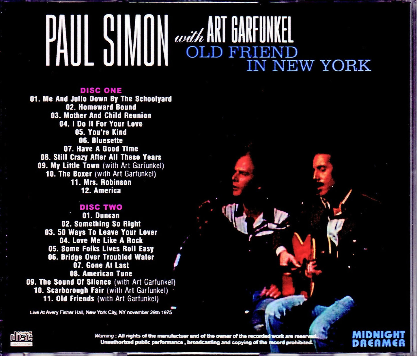 Paul Simon,Art Garfunkel/NY,USA 1975