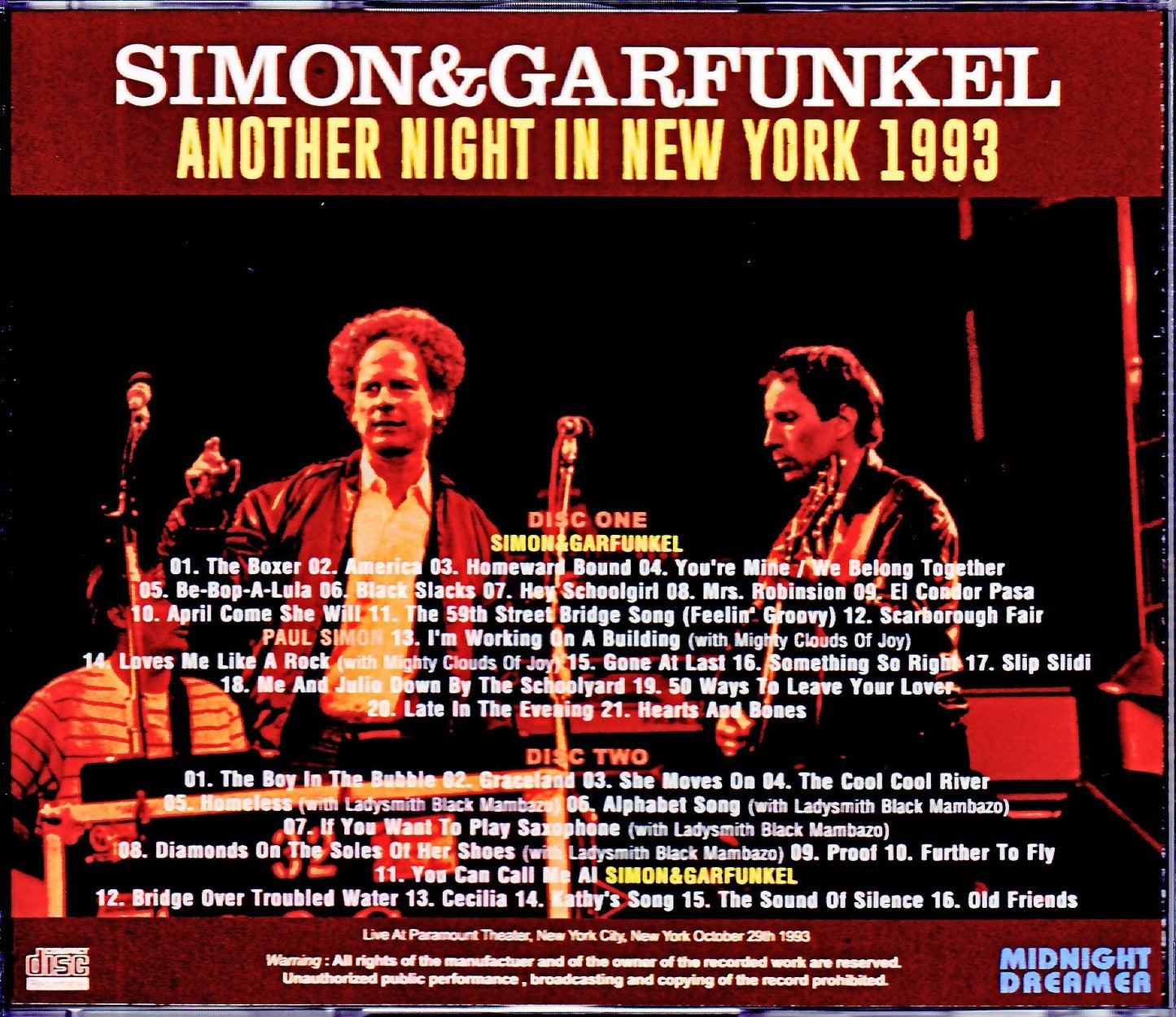 Simon & Garfunkel/NY, USA 1993