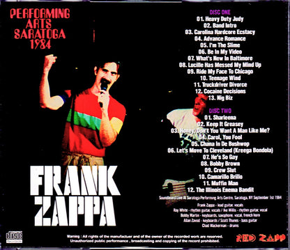 Frank Zappa/NY, USA 1984