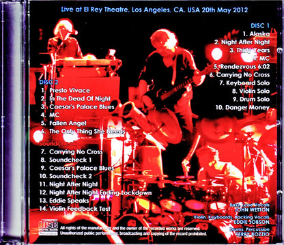 U.K./CA,USA 2012 & Soundcheck