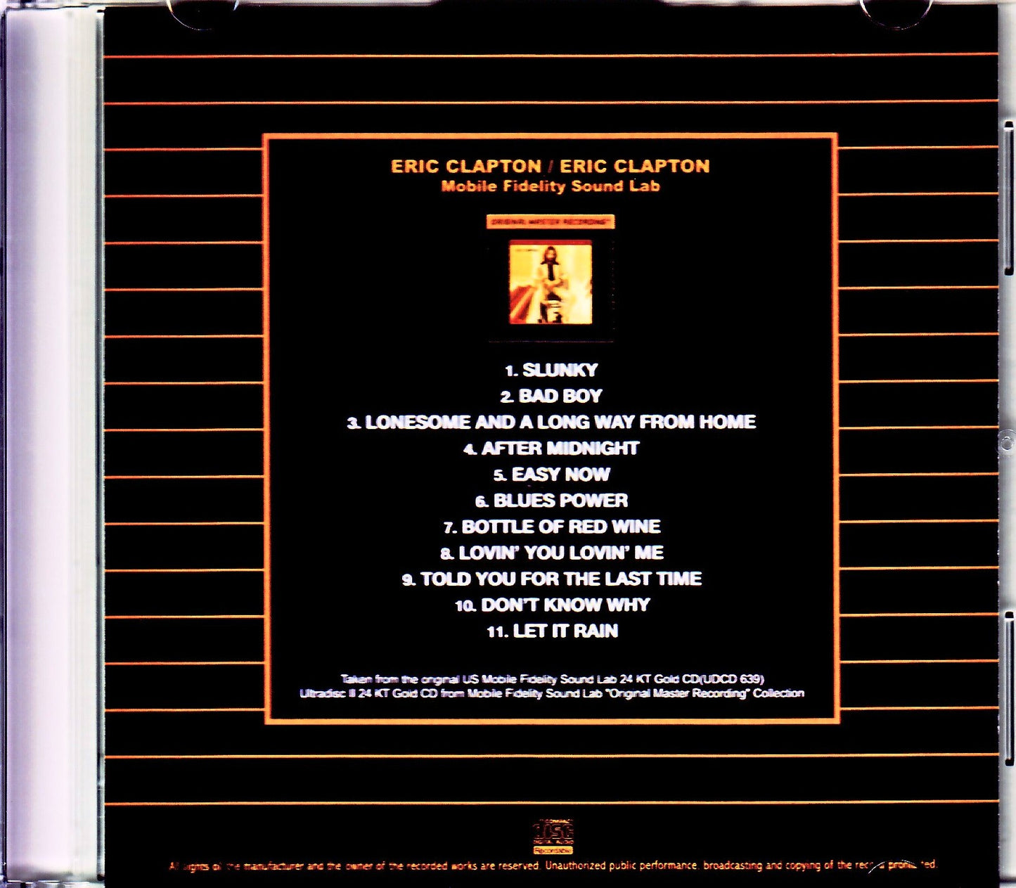 Eric Clapton/Eric Clapton Original US Mobile Fidelity Sound Lab