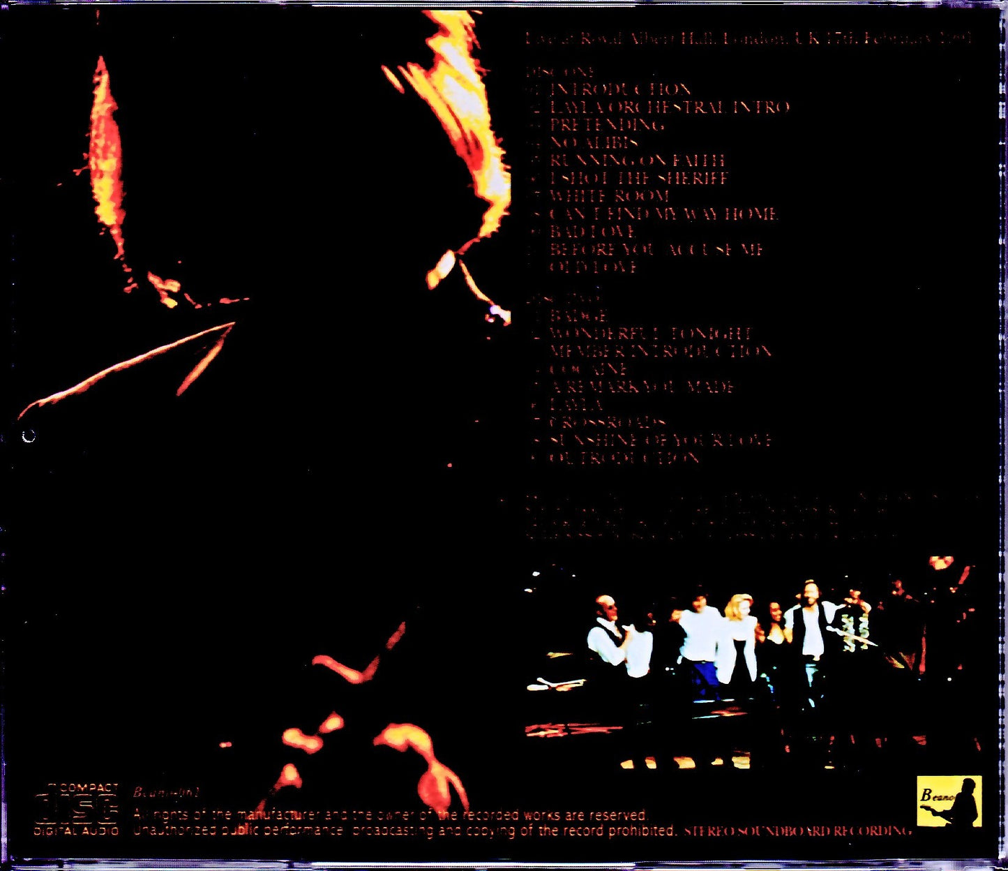 Eric Clapton/London,UK 2.17.1991 Upgrade