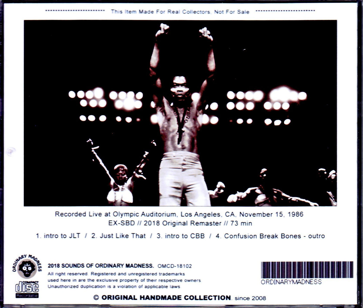 Fela Kuti and the Egyptian 80 Orchestra/CA, USA 1986