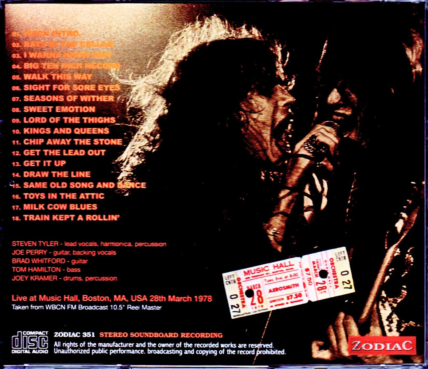 Aerosmith/MA, USA 1978 Remastered