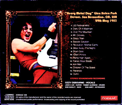 Ozzy Osbourne/CA,USA 1983 SBD Complete Master