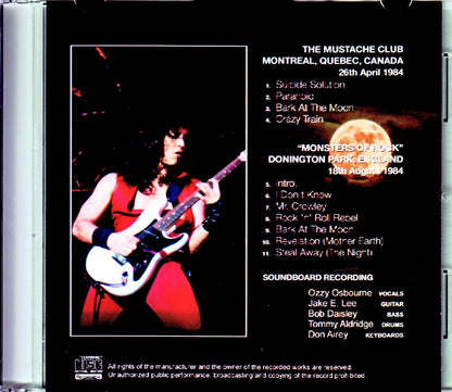 Ozzy Osbourne/Canada 1984 & more