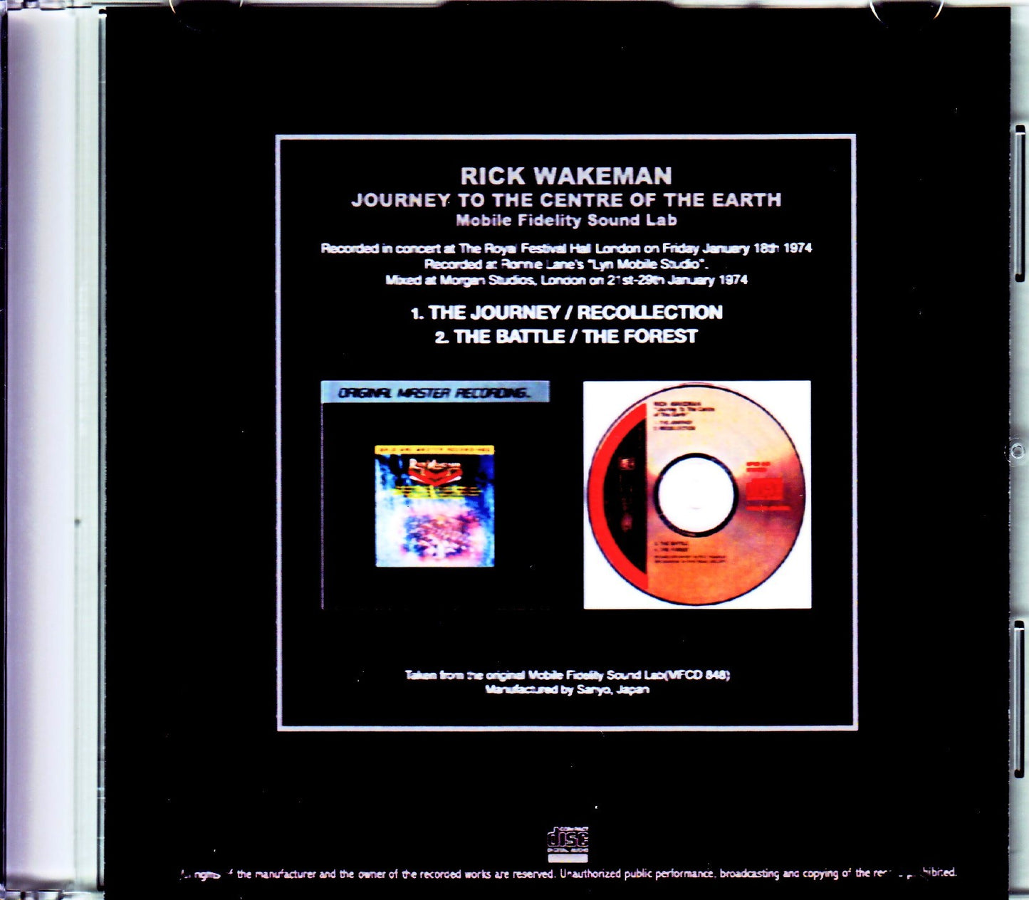 Rick Wakeman/Journey to the Center of the Earth Original Mobile Fidelity Sound Lab