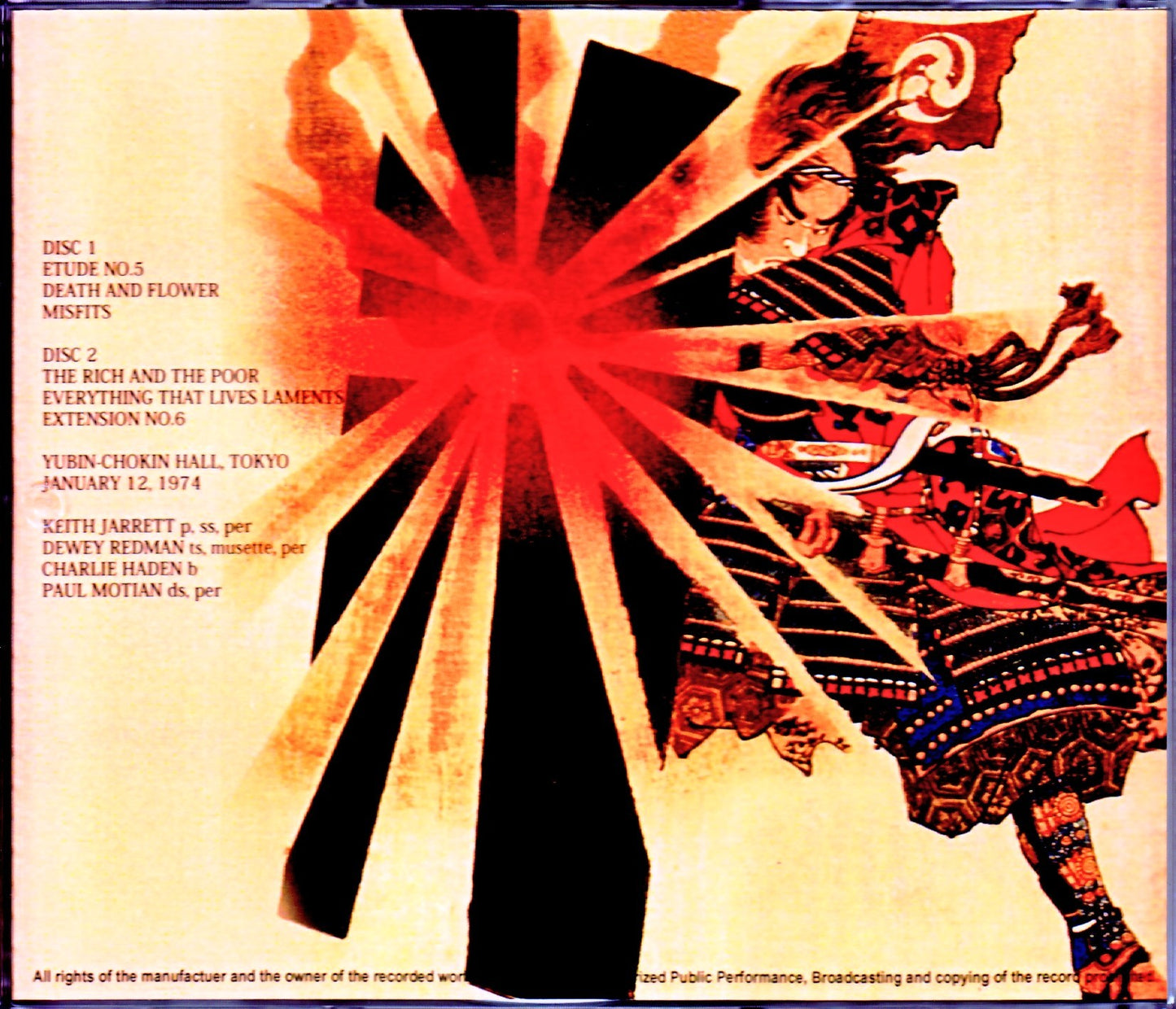 Keith Jarrett American Quartet/Tokyo,Japan 1.12.1974