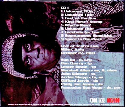 Sun Ra All Stars,Don Cherry,Lester Bowie,Archie Shepp/Italy 1983