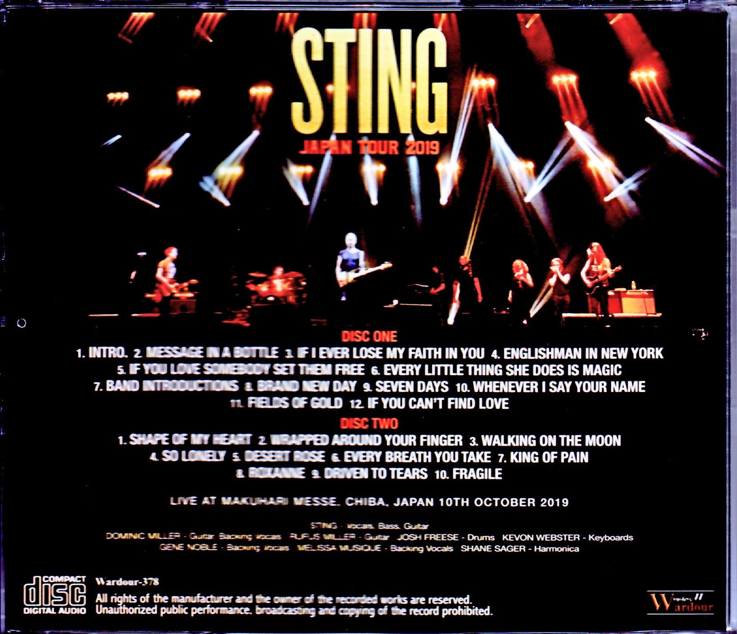 Sting/Tokyo,Japan 10.10.2019
