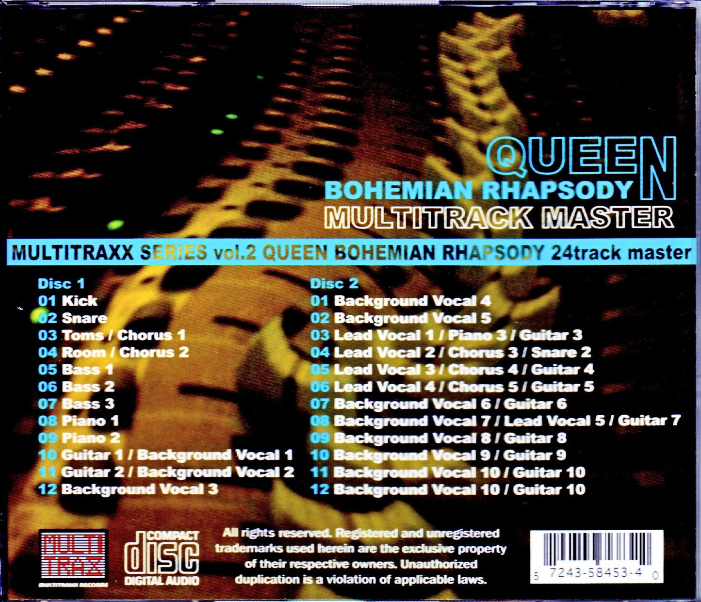 Queen/Bohemian Rhapsody 24 Track Master