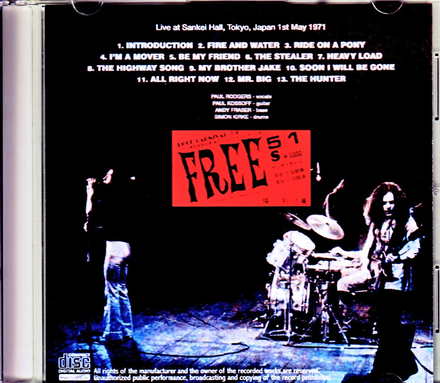 Free/Tokyo,Japan 5.1.1971