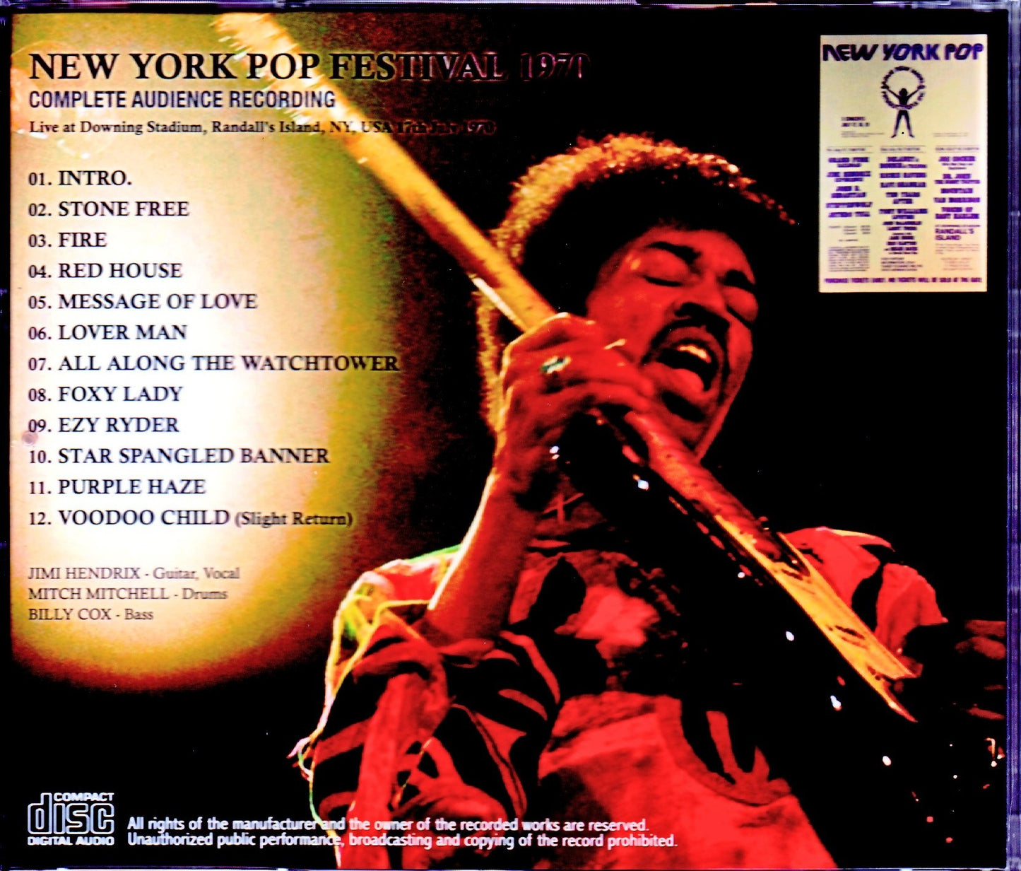 Jimi Hendrix/NY,USA 1970 Complete AUD Recording