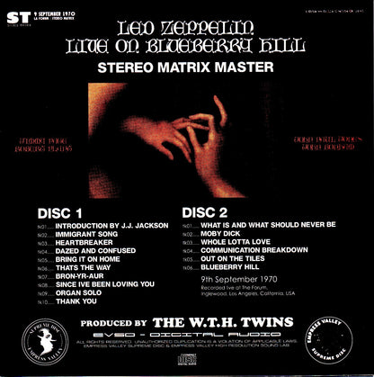 Led Zeppelin/CA,USA 9.4.1970 Stereo Matrix Master