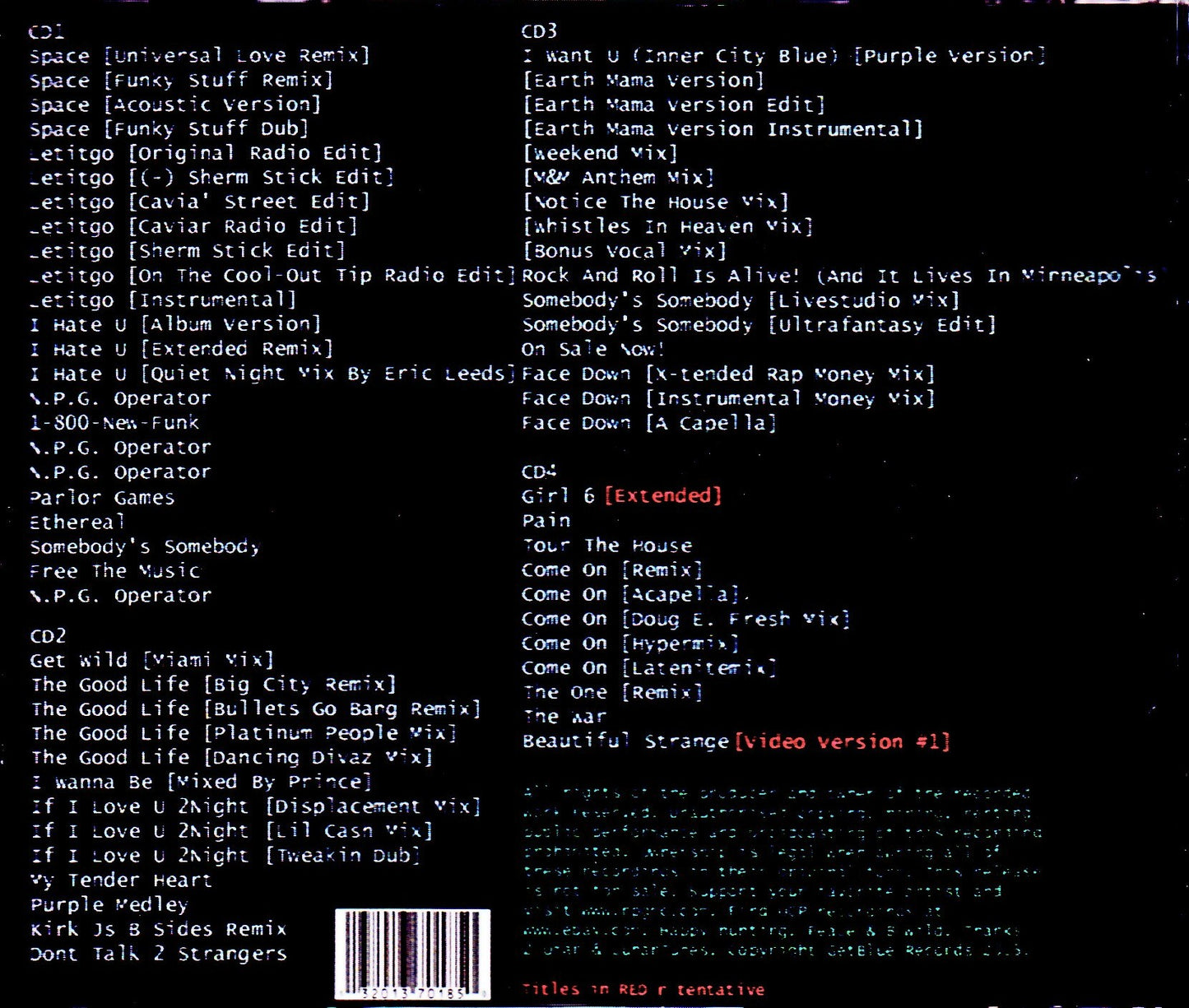 Prince/Works Anthology Vol.9