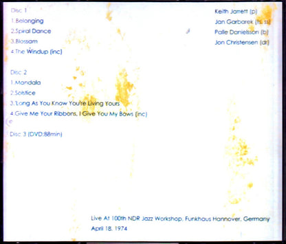 Keith Jarrett Quartet/Germany 1974 Complete