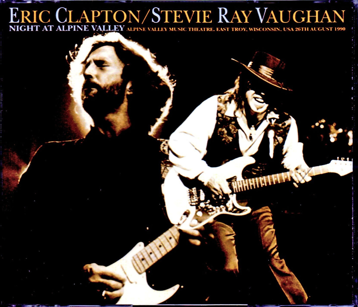 Eric Clapton,Stevie Ray Vaughan/WI,USA 1990