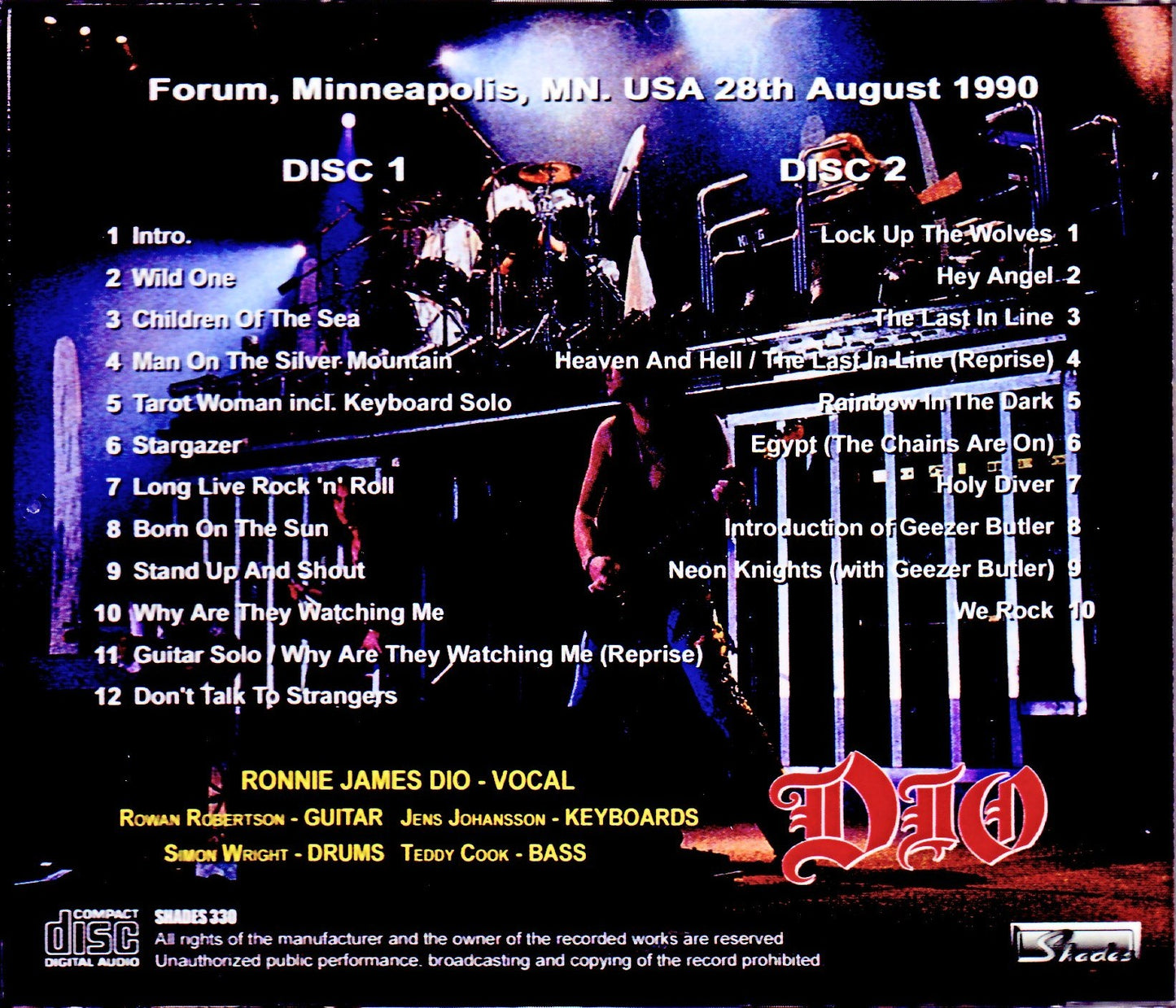 Dio/MN,USA 1990 & more Upgrade