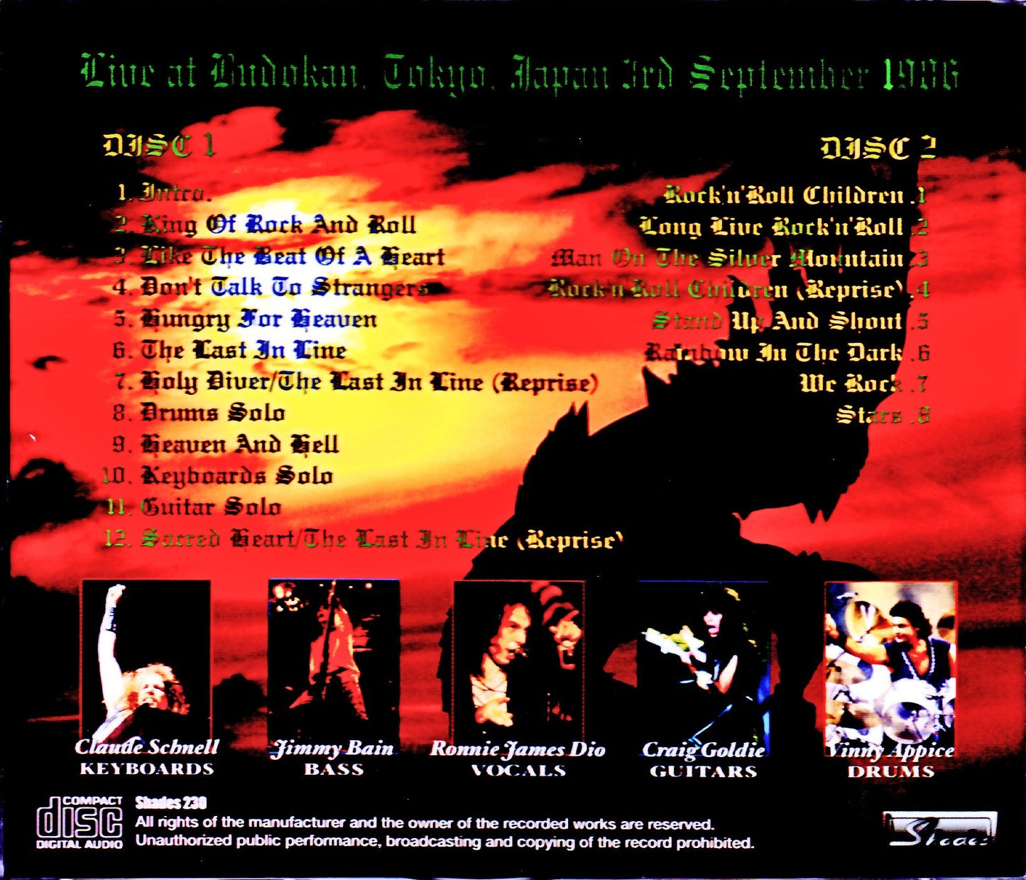Dio/Tokyo,Japan 9.3.1986