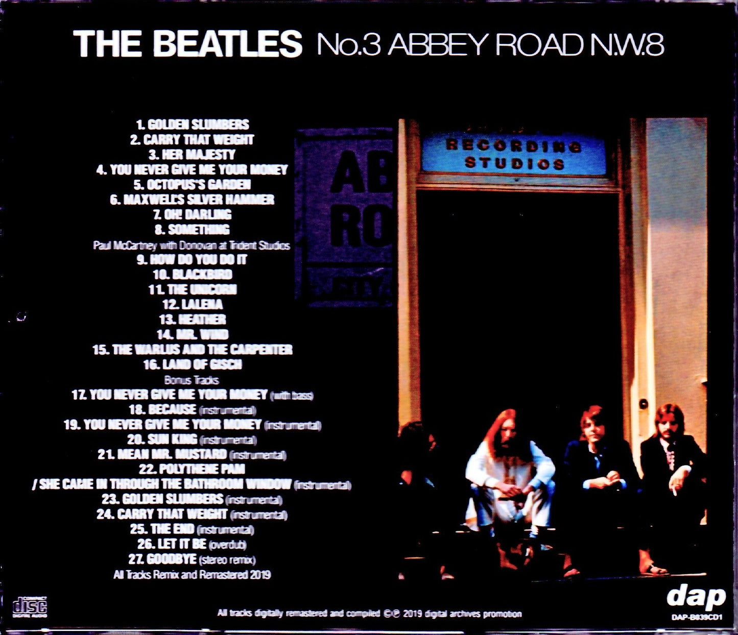 Beatles/No.3 Abbey Road N.W.8 Stereo Remaster Edition