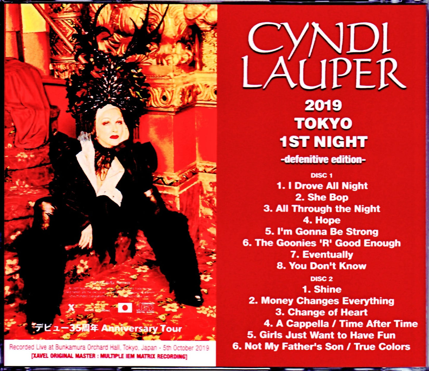 Cyndi Lauper/Tokyo,Japan 10.10.2019 IEM Matrix Ver.