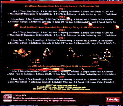 Bob Dylan/IL,USA 2019 2 Days & more