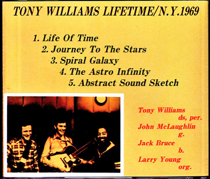 Tony Williams Lifetime, John McLaughlin, Jack Bruce/NY, USA 1969
