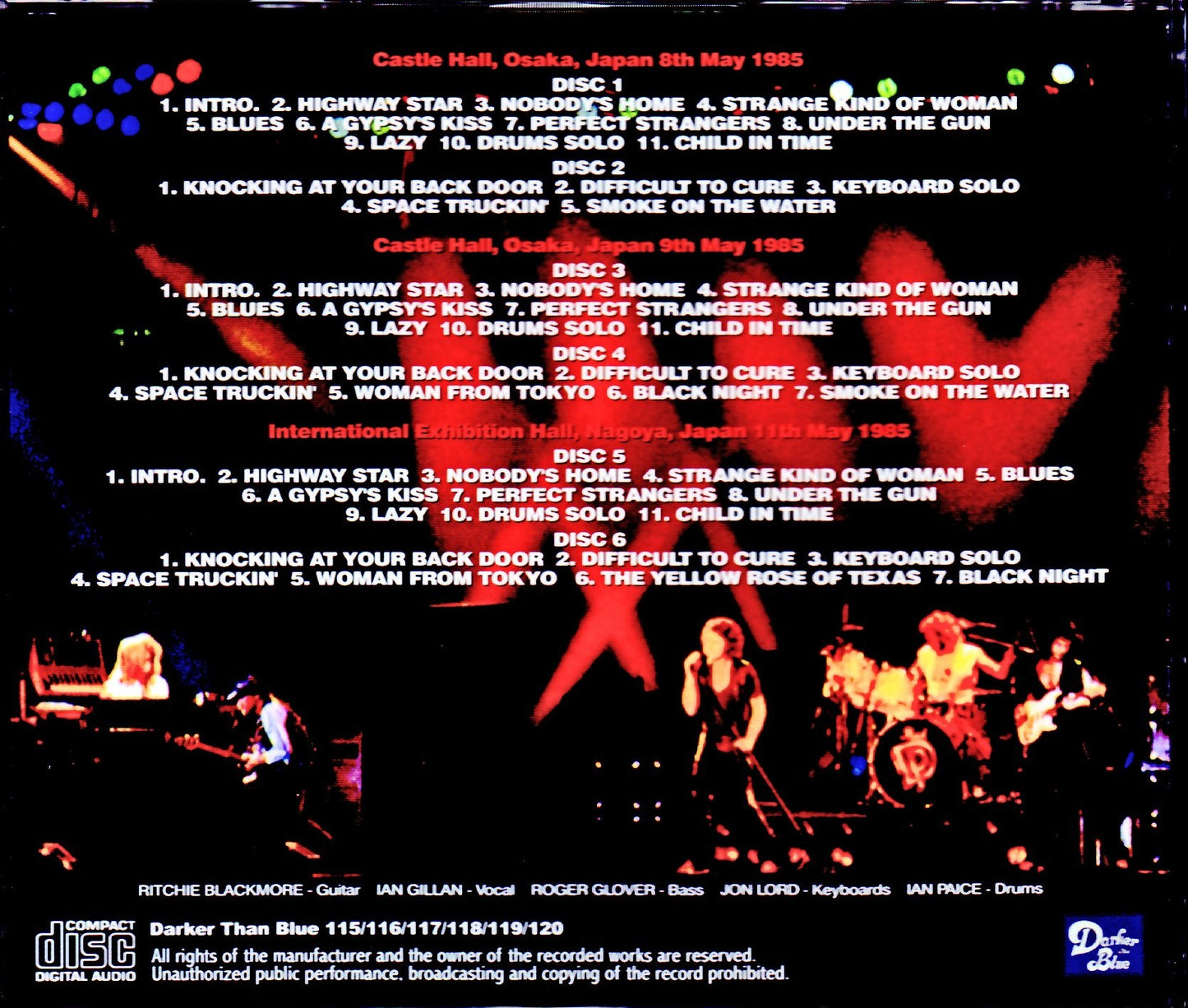 Deep Purple/Osaka & Aichi,Japan 1985