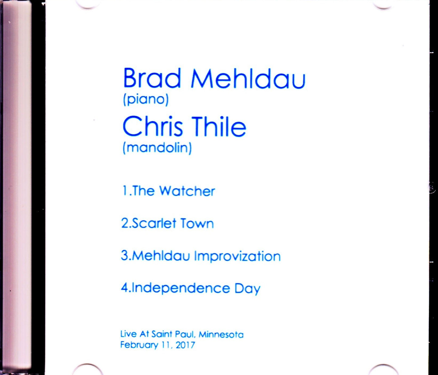 Brad Mehldau,Chris Thile/MN,USA 2017