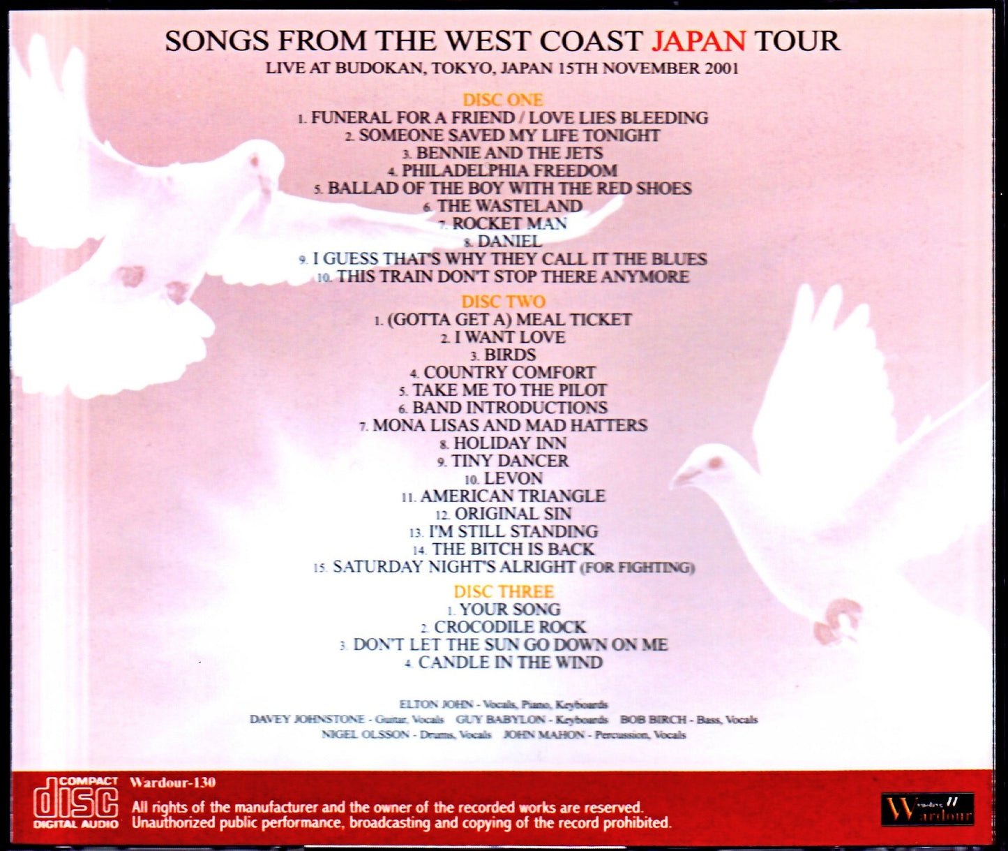 Elton John/Tokyo,Japan 11.15.2001