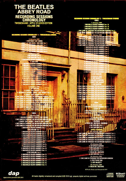 Beatles/Abbey Road Recording Sessions Chronology Vol.2-1