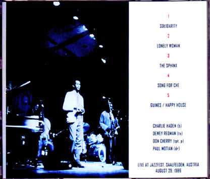American Jazz Quartet Charlie Haden, Don Cherry, Paul Motian, Dewey Redman/Austria 1986