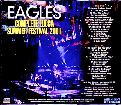 Eagles/Italy 2001 SBD・AUD Matrix