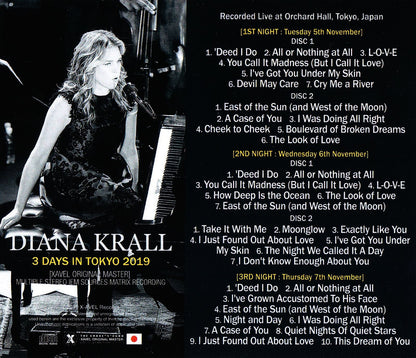 Diana Krall/Tokyo,Japan 2019 3Days Complete