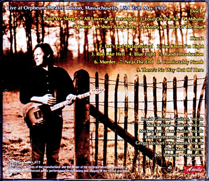 David Gilmour/MA, USA 1984