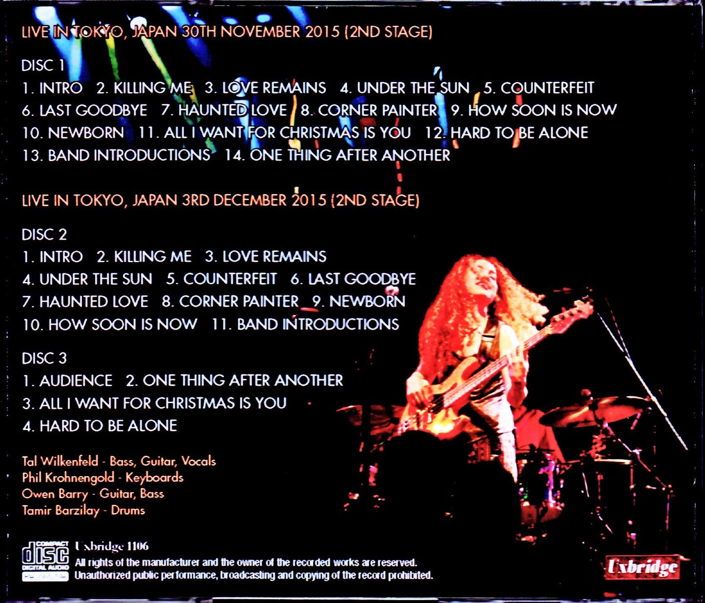 Tal Wilkenfeld/Tokyo,Japan 2015 2Days Complete
