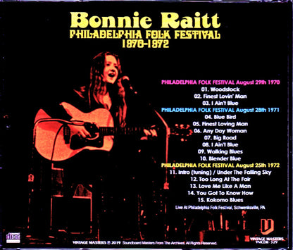 Bonnie Raitt/PA,USA 1970-1972