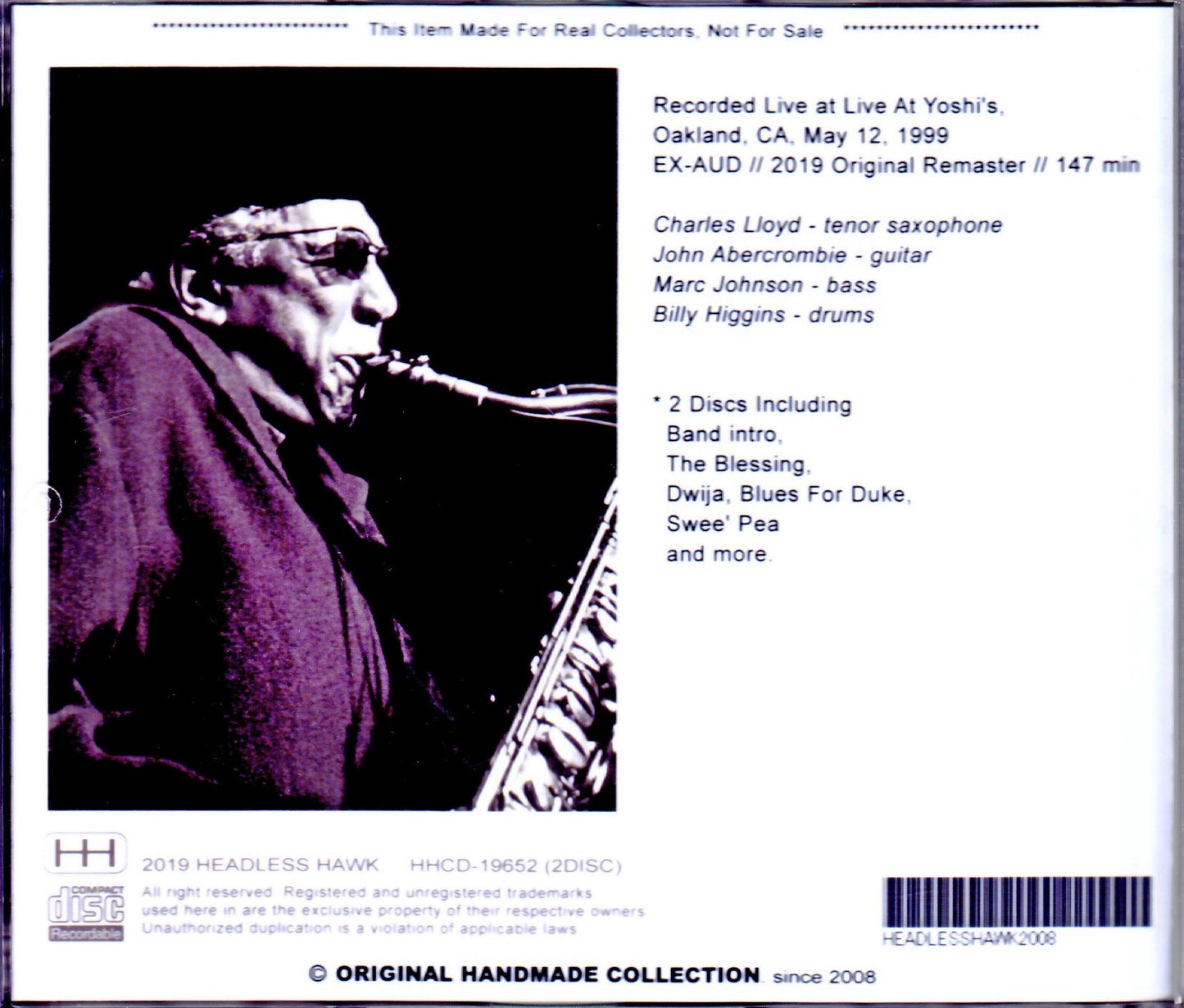 Charles Lloyd,John Abercrombie/CA,USA 1999