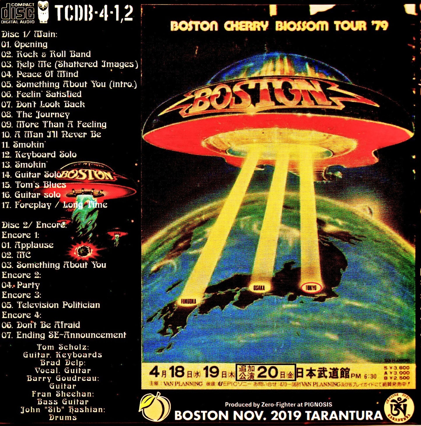 Boston/Tokyo,Japan 4.20.1979 Stereo Edition