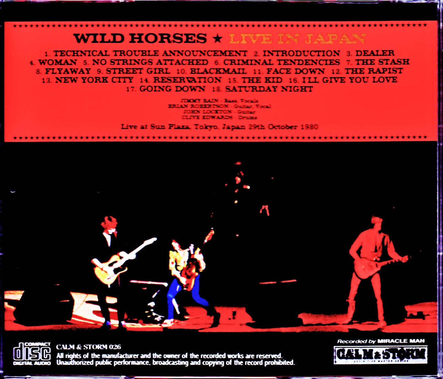 Wild Horses/Tokyo,Japan 1980