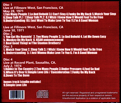 Cold Blood/CA,USA 1970's Live Anthology