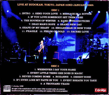 Sting/Tokyo,Japan 1.22.2005