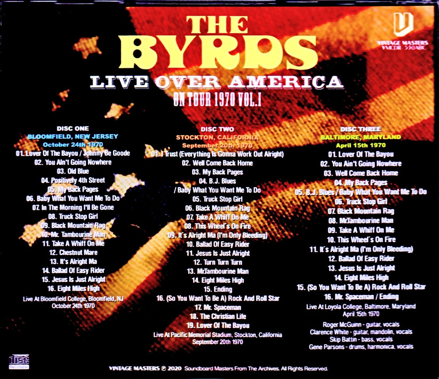 The Byrds/North American Tour Collection 1970