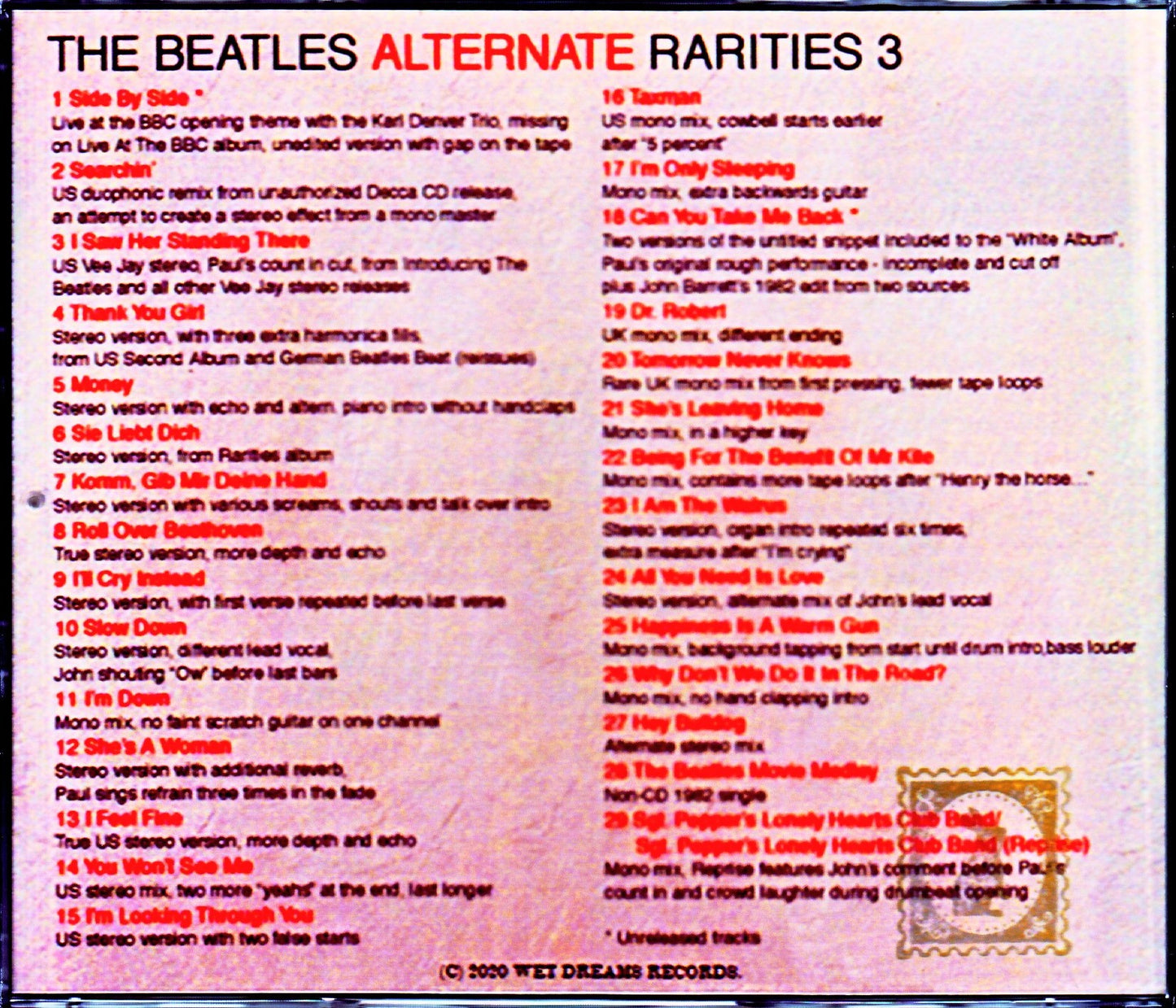 Beatles/Alternate Rarities Collection 3