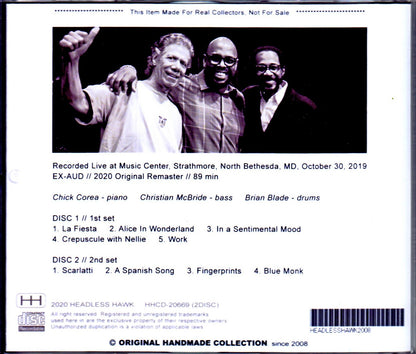 Chick Corea Trilogy Christian McBride,Brian Blade/MD,USA 2019